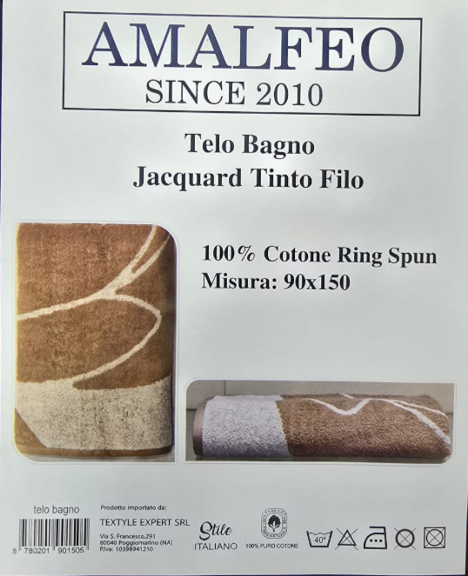 Telo bagno Jacquard tinto filo - Amalfeo