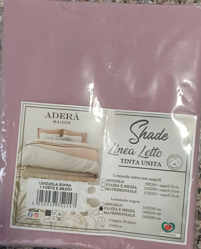 Set Lenzuola + Angoli + Federe in Cotone - Tinta Unita