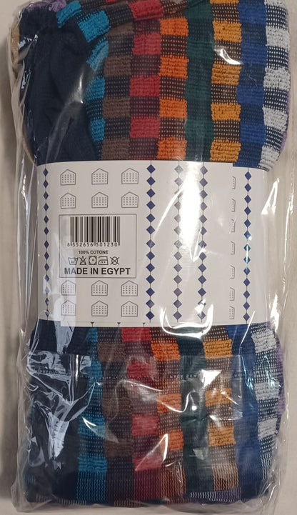 Strofinacci Scacchi Multicolor - Set da Quattro